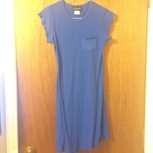 Blue Poof! T-shirt dress